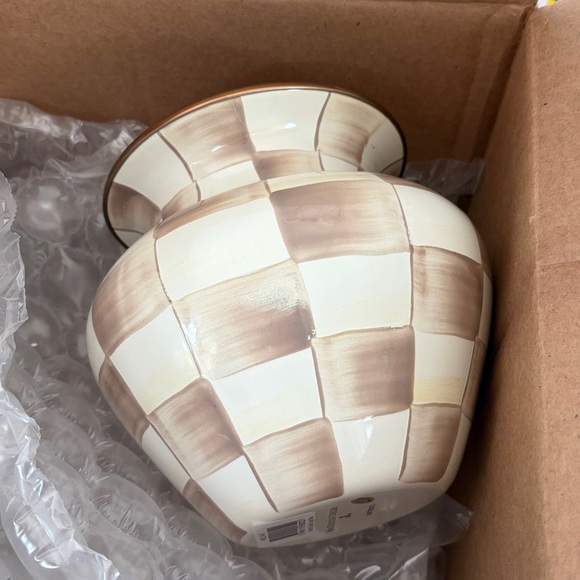 Mocha Checkered Vase large - Picture 4 of 4